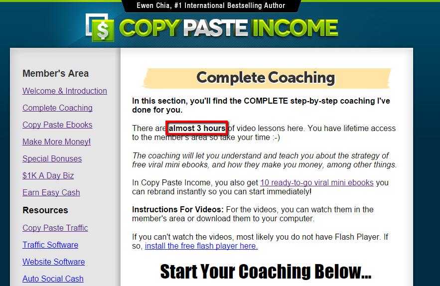 Copy Paste Income coaching